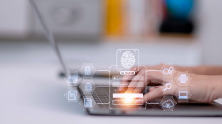 Fingerprint scanning and biometric authentication, processing of biometric for access personal data....
