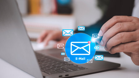 Email Inbox Electronic Communication Graphics Conceptの写真素材