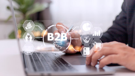 B2B Business Company Commerce Technology Marketing concept.の写真素材