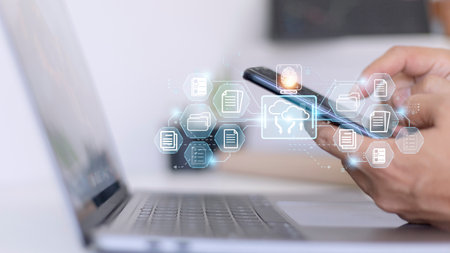 Fingerprint scanning and biometric authentication. system for document management (DMS). software...