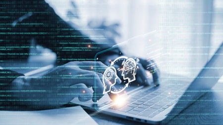 Ai technology, Artificial Intelligence. man using technology smart robot AI, artificial intelligence...