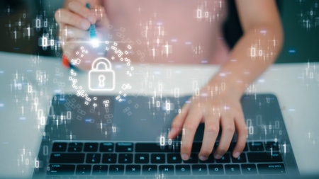 Cyber security data protection business technology privacy concept.