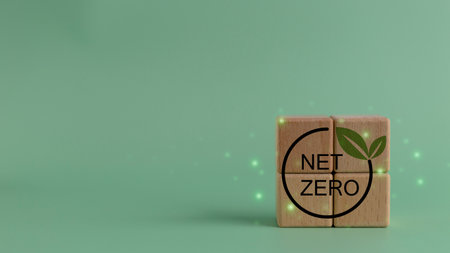 Net zero target and carbon neutral. Green business concept. Climate-changing problem-solving goals....