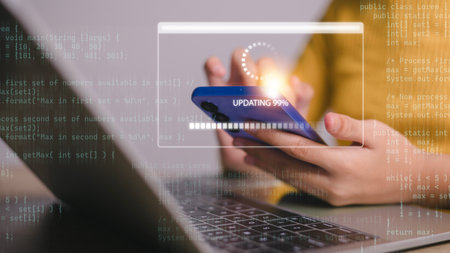 Update the software and install a new version system on the computer. The upgrade program, Business...