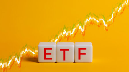 ETF Exchange-traded fund stock market trading investment financial concept.の写真素材