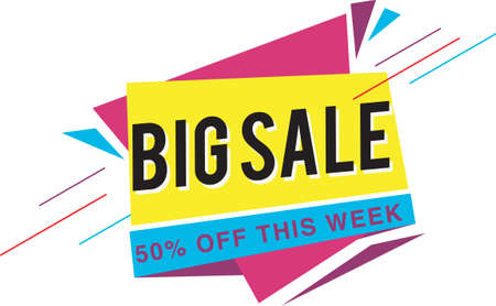 Sales Banner In Vector Format.
