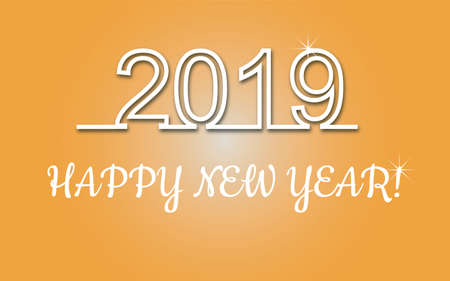2019 Happy New Year Abstract Background In Vector Format.のイラスト素材