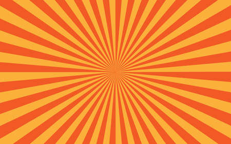 sunburst vector background orange yellow color.のイラスト素材