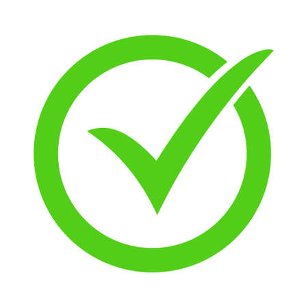 Check mark icon vector. Symbol for computer and mobile websiteのイラスト素材