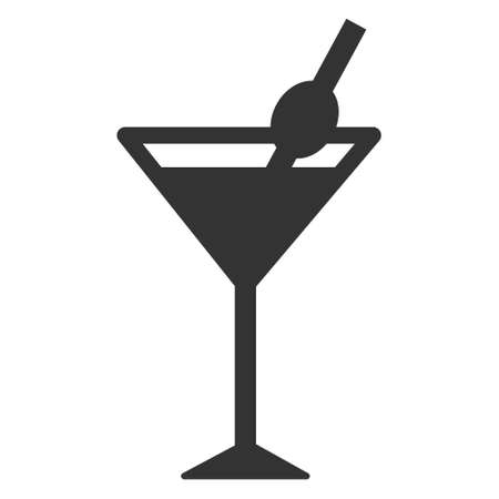 cocktail icon isolated on white backgroundのイラスト素材