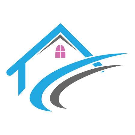 House logo. Real estate design conceptのイラスト素材