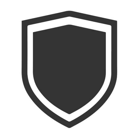 Flat shield vector icon for security and protectionのイラスト素材