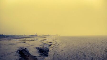 waves at the beachの写真素材