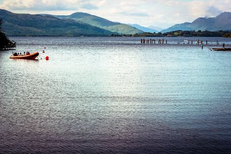 Landscape view of Loch Lomondの写真素材