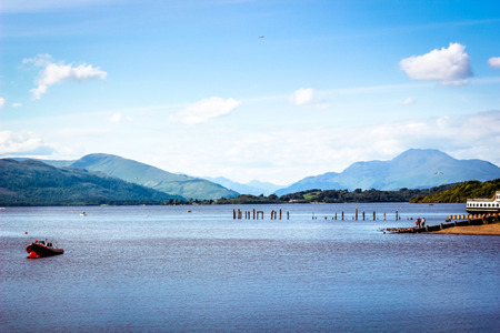 Landscape view of Loch Lomondの写真素材