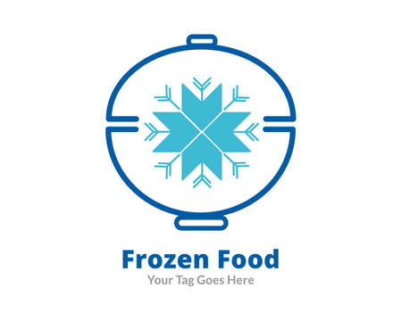 Frozen food vector logo templateのイラスト素材