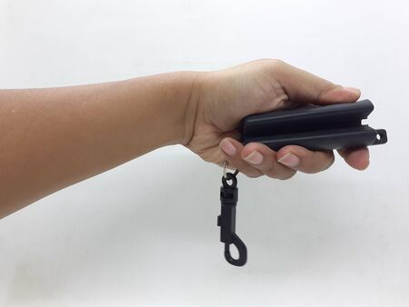 Black Rubber Arrow Puller for Archery Sports Accessories in White Isolated Background