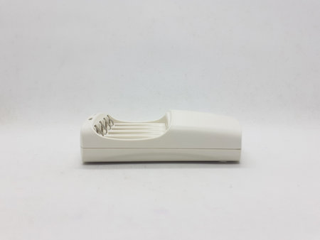 white battery charger on white isolation background