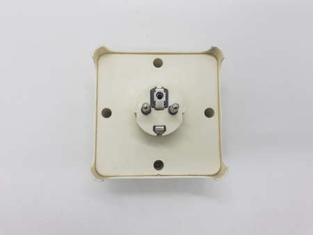 cable and electronic plugs on white isolation background