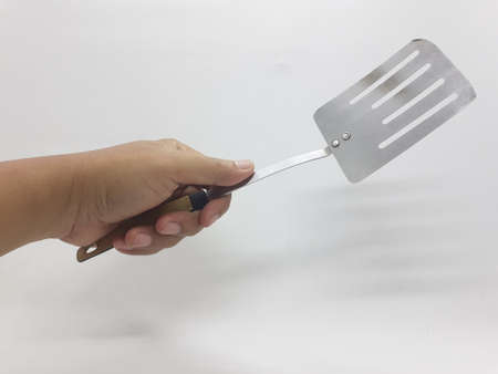 cooking utensils made of  metal in white isolation backgroundの写真素材
