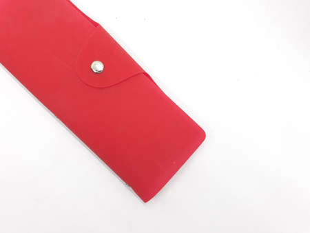 beautiful small purses for stationary in white isolation background