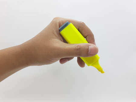 colorful pen on white isolation backgroundの写真素材