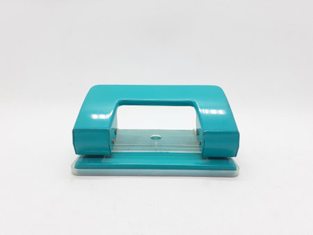 colorful paper puncher on white isolation backgroundの写真素材