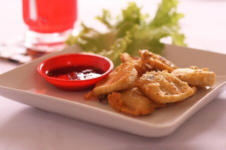 Delicious healthy food on beautiful platesの写真素材