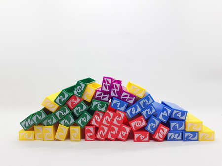 Artistic Handmade Colorful Various Shape Wooden Building Blocks Kid Toys for Playing and Creative...