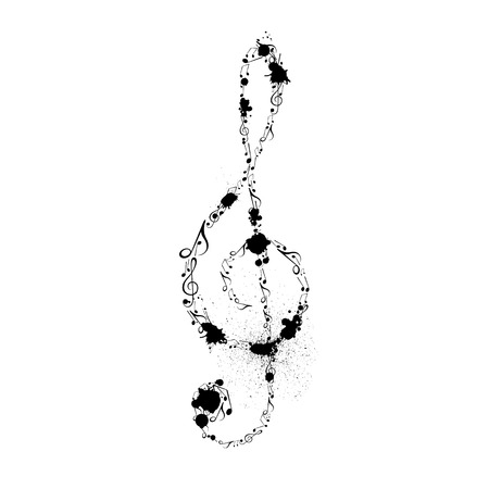 Illustration of an Abstract Music Designのイラスト素材