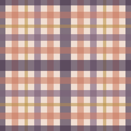 A Plaid Design in the Painted Desert of the American Western Country Color Palette of Mauves, Oranges, and Yellow Ochres creating a seamless pattern print backgroundのイラスト素材