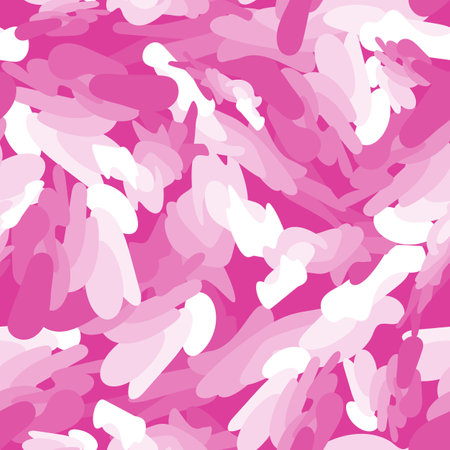 Abstract Monochromatic Shocking Pink and Pale Rose and Fuchsia and Pastel Carnation Pink creating a seamless pattern print backgroundのイラスト素材