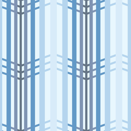Monochromatic Waves of Navy Blues Featuring a Geometric Optical Illusion creating a seamless pattern printのイラスト素材