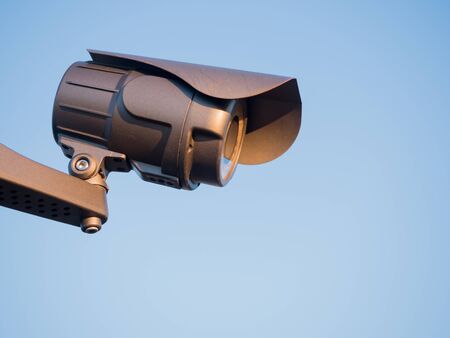security camera in the skyの写真素材