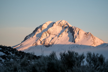 High snowy mountain in Spainの写真素材