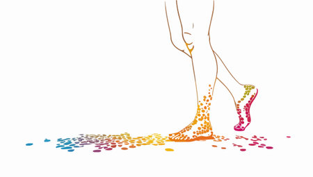 Female legs in high heel shoes on a white background. vector illustrationのイラスト素材