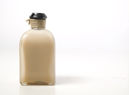 Bottle of liquor on a white background isolatedの写真素材