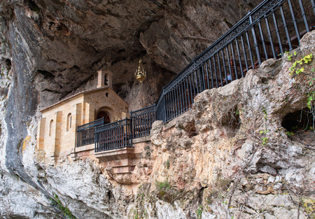 Covadonga chapel in Asturias, Spain.の写真素材