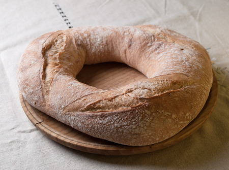Galician bread. A typical and delicious meal of Galicia, Spain.