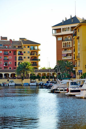 Little Venice  Port Saplaya  in Spainの写真素材