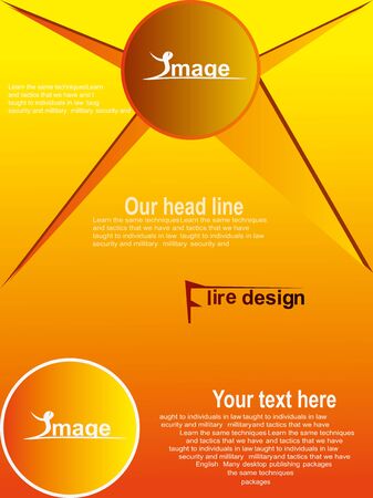 flyer designのイラスト素材