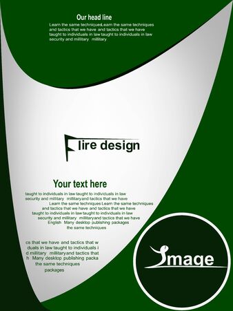 flyer designのイラスト素材