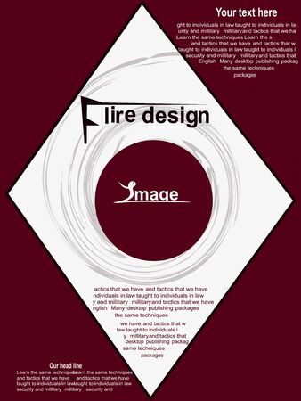 flyer designのイラスト素材