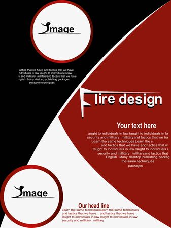 flyer designのイラスト素材