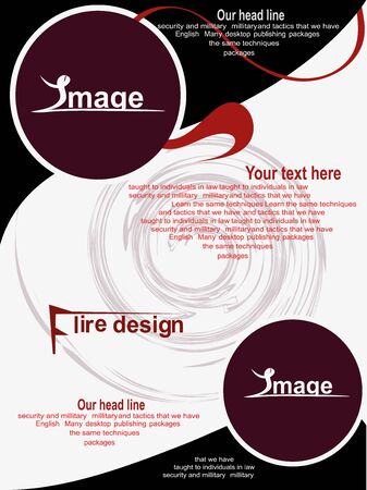 flyer designのイラスト素材