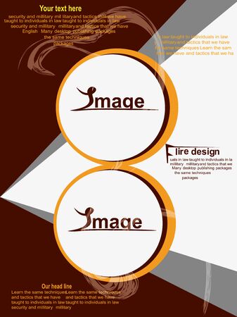 flyer designのイラスト素材