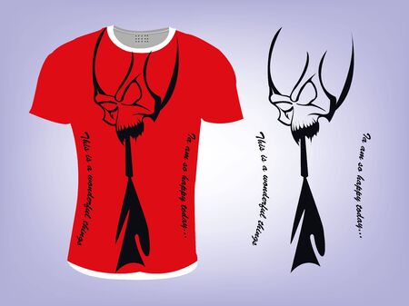 Tshirtのイラスト素材