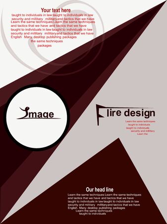 flyer designのイラスト素材