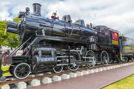 Canadian heritage- Nineteenth century antique train at Kingston