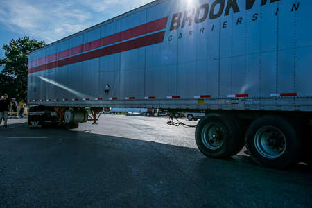 Truck with long container
